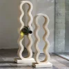 Light en Living Wijnrek 5 flessen 18x13x58 cm EDOLO hout mat naturel