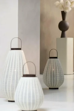 Light en Living Windlicht Ø36X55 cm DAZIO Linen Natural+donkerbruin hout Outlet