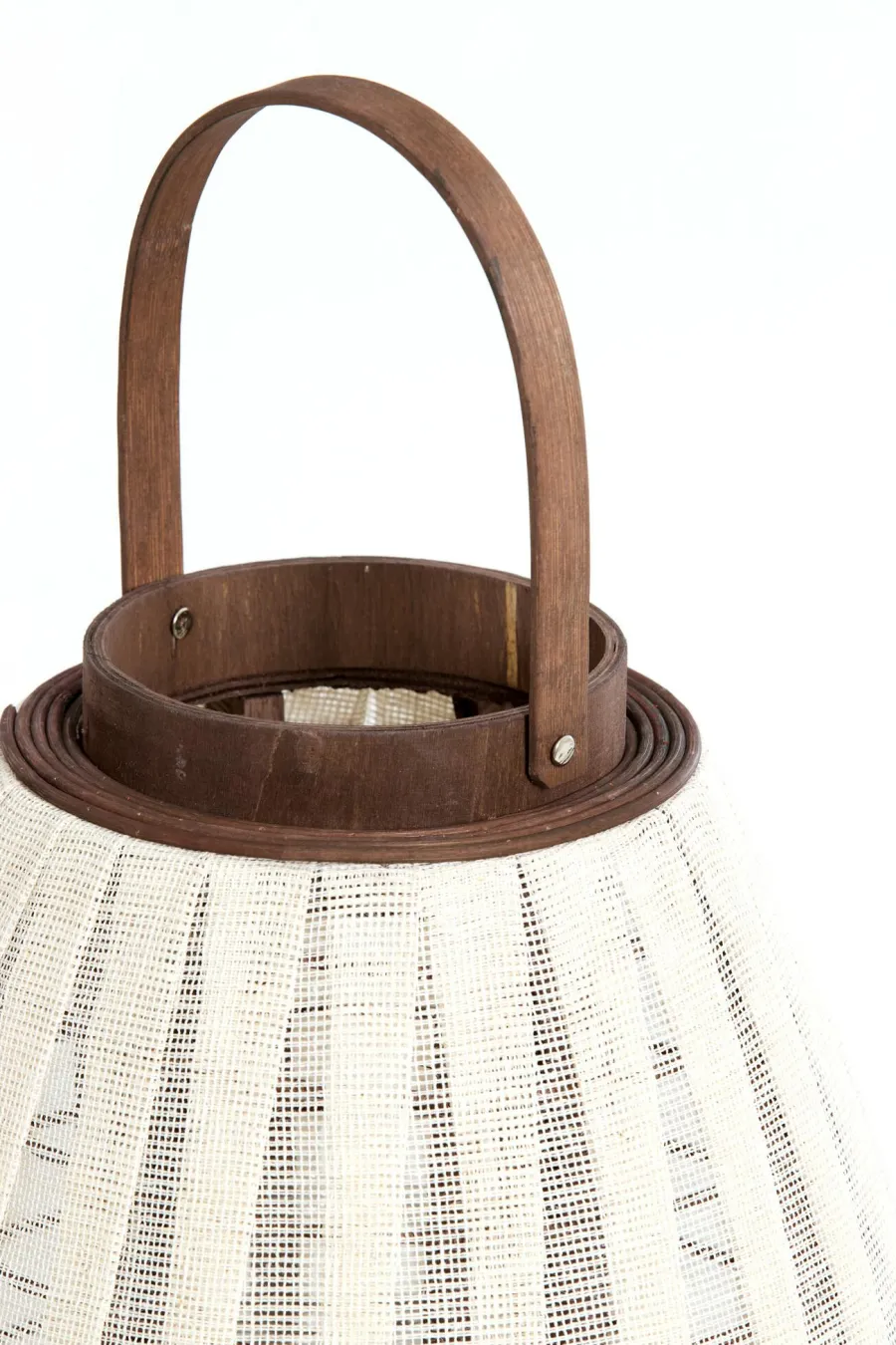 Light en Living Windlicht Ø32x40 cm Dazio Linen Natural+donkerbruin hout Online