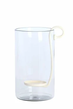 Light en Living Windlicht 23X18X33 cm DOLEGA glas helder+creme Sale