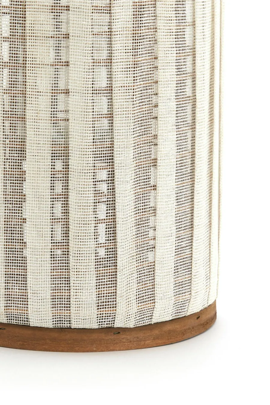 Light en Living Windlicht YLINA Ø26x47 cm – Linnen Naturel & Hout Sale