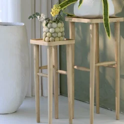 Light en Living Zuil 42x42x100 cm QIANO mango hout naturel New
