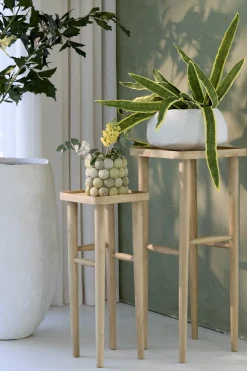 Light en Living Zuil 42x42x100 cm QIANO mango hout naturel New