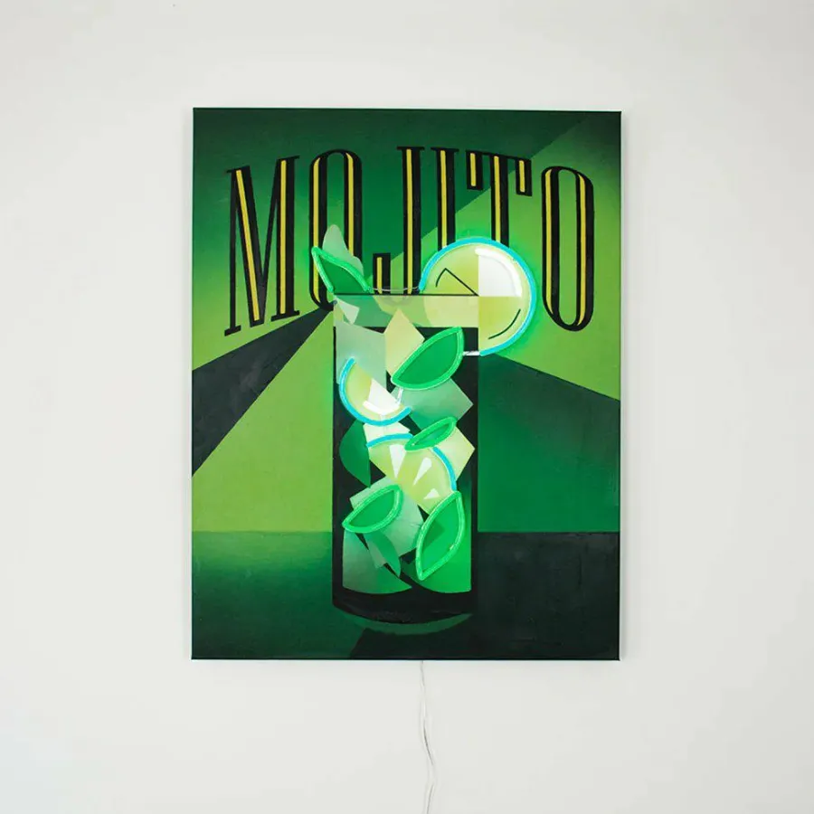 Locomocean Muurschilderij (LED Neon) - Mojito Online