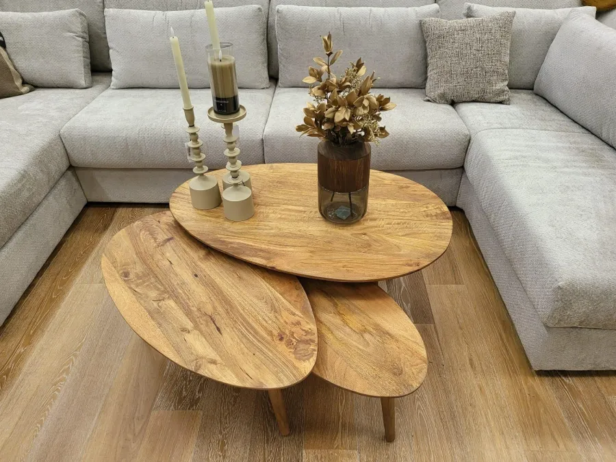 Nijwie Hamburg salontafel ovaal klein 60 cm Discount