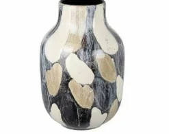 Parlane Vaas Ø22,5x33 cm MORELY zwart-bruin Outlet