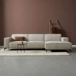 Pepp Interiors Bank River met chaise longue rechts in Majestic 603 New