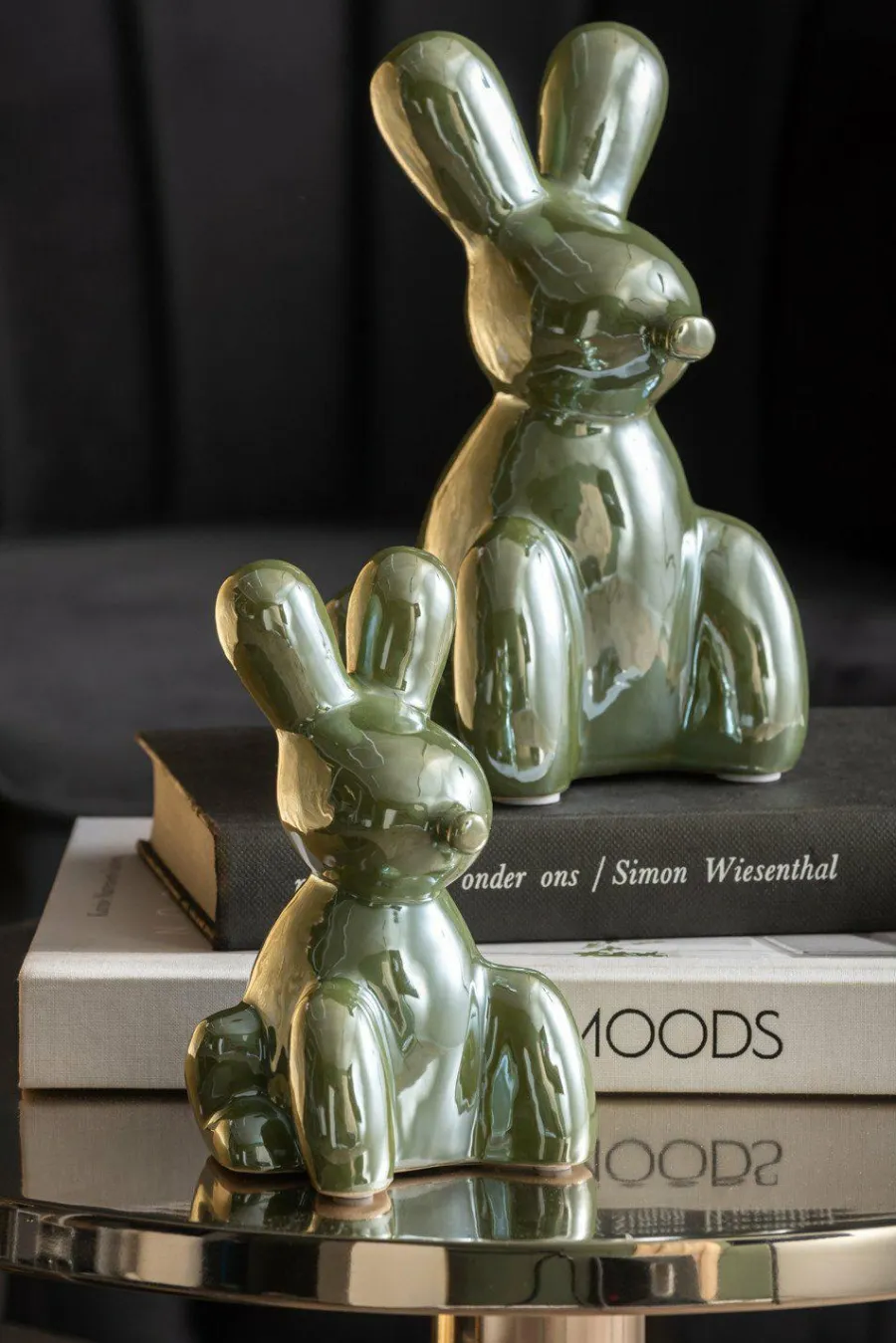 Present Time Ornament Balloon Bunny jungle groen groot Clearance