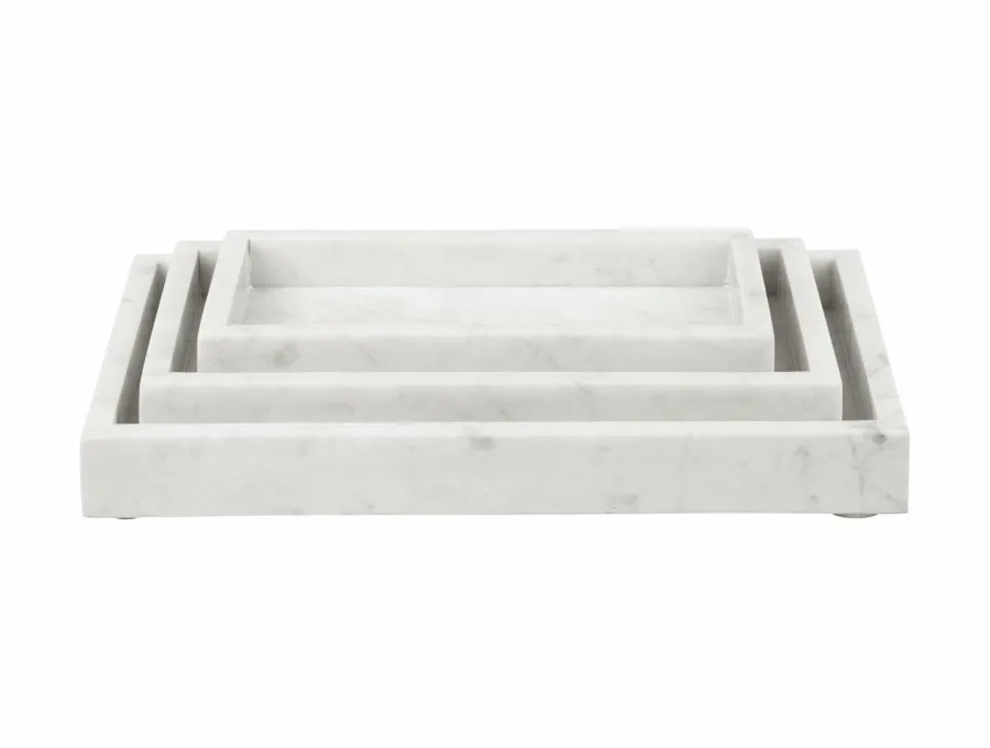 Present Time Schaal Marble Medium wit Discount
