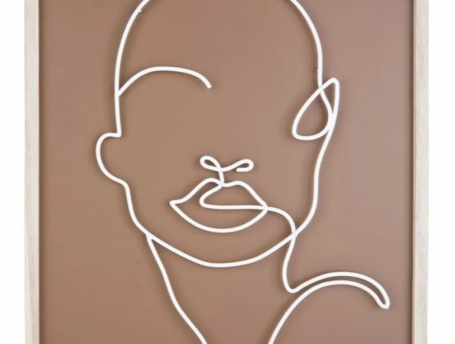 Present Time Schilderij Art Line Drawing groot Clearance