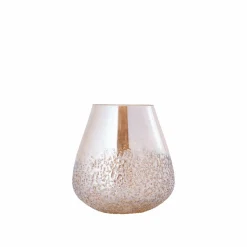PTMD Ameara Amber glas rond taps windlicht M Online