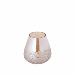 PTMD Ameara Amber glas rond taps windlicht M Online