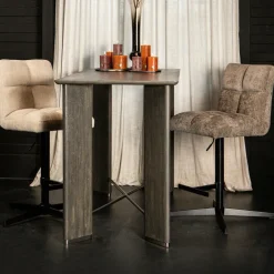 PTMD Barstoel Milan creme in hoogte verstelbaar New