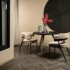 PTMD Eettafel Fieron Acacia zwart organisch 110 cm Hot