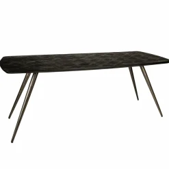 PTMD Eettafel Fieron Acacia zwart ovaal 240 cm Outlet