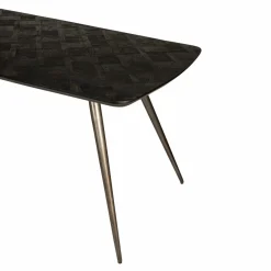 PTMD Eettafel Fieron Acacia zwart ovaal 240 cm Outlet