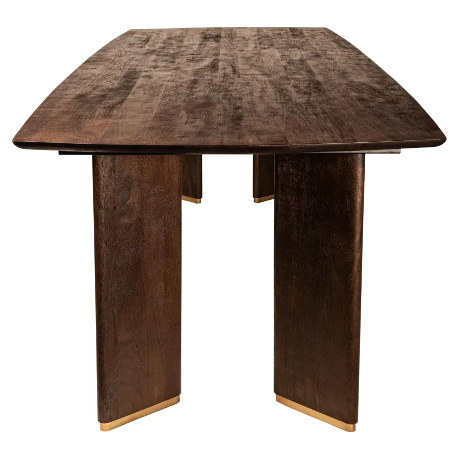PTMD Eettafel Liber mango bruin gouden poot 280 cm Hot
