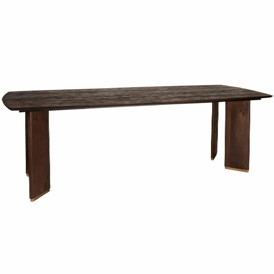 PTMD Eettafel Liber mango bruin gouden poot 280 cm Hot