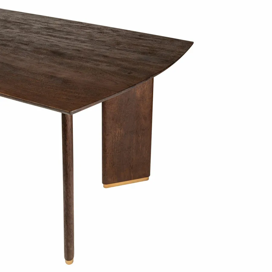 PTMD Eettafel Liber mango bruin gouden poot 280 cm Hot