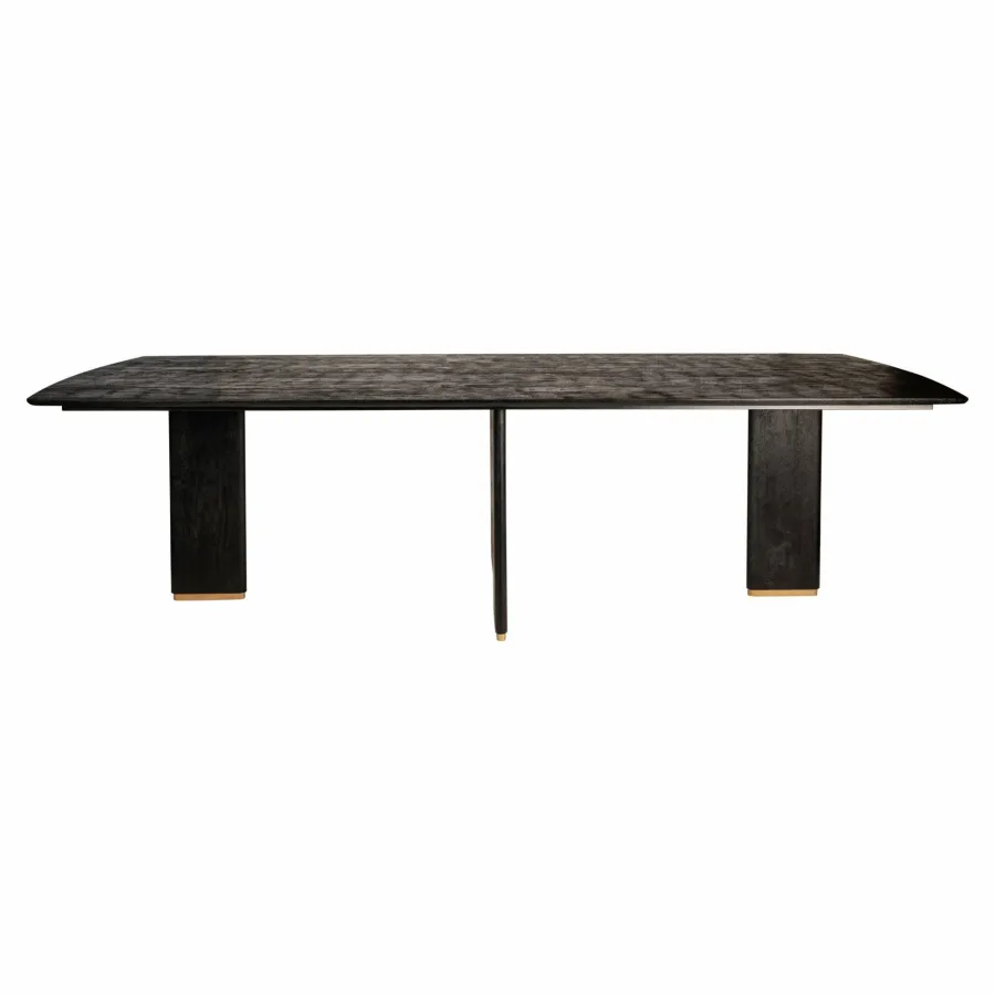 PTMD Eettafel Liber mango zwart gouden poot 280 cm Online