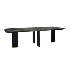 PTMD Eettafel Liber mango zwart gouden poot 280 cm Online
