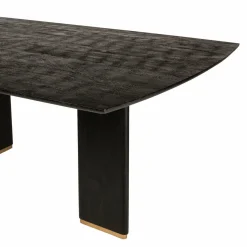 PTMD Eettafel Liber mango zwart gouden poot 200 cm Outlet