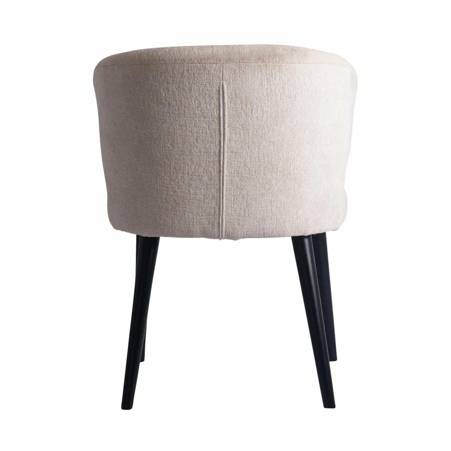PTMD Eettafelstoel Fiori wit met houten poten Online