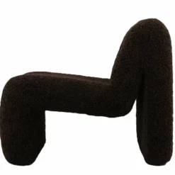 PTMD Fauteuil Oslo teddy coffee Discount