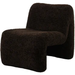 PTMD Fauteuil Oslo teddy coffee Discount