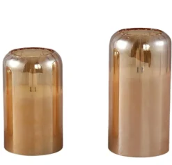 PTMD Glas Led Amber candle M Sale