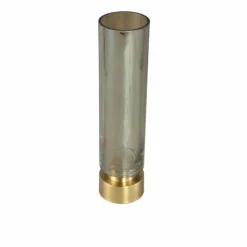 PTMD Kandelaar / Vaas Morrible Amber round glas hoog Online