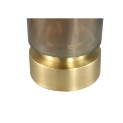 PTMD Kandelaar / Vaas Morrible Amber round glas hoog Online