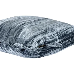 PTMD Kussen Senny Blauw velvet ruffle rim 45 x 45 cm Sale