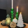 PTMD LED Kaars Boom sneeuw bewegende vlam L Discount