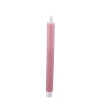 PTMD LED Licht Dinerkaars rustiek roze met beweegbare vlam - 2 stuks Online