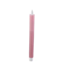 PTMD LED Licht Dinerkaars rustiek roze met beweegbare vlam - 2 stuks Online