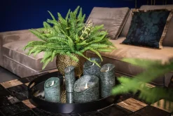 PTMD LED Licht Kaars rustiek groen met beweegbare vlam Outlet