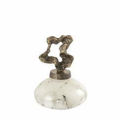 PTMD Ornament Maryan Parelvormig met aluminium deksel S Clearance