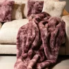 PTMD Plaid Linde Burgundy faux fur in giftbox Online