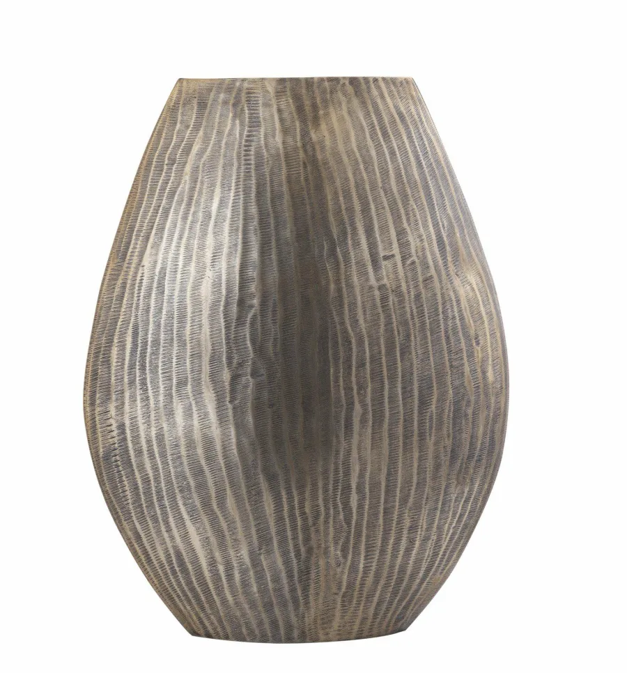 PTMD Pot Jowad Antique Gold alu sheet pot rib hoog ovaal M Best