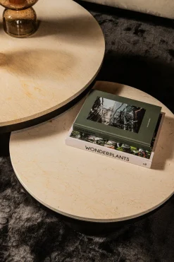 PTMD Salontafel Bregt laag Ø 90 beige marmer Best