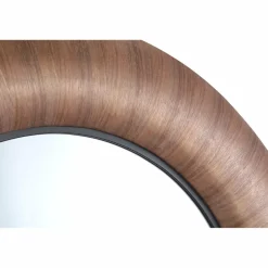 PTMD Spiegel Gezzy Natural wooden curl frame rond Outlet