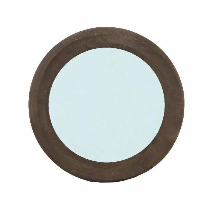PTMD Spiegel Noam Bruin mango rond S Discount