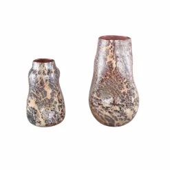 PTMD Vaas Xamery rood dik glas vase bubble waves L Online