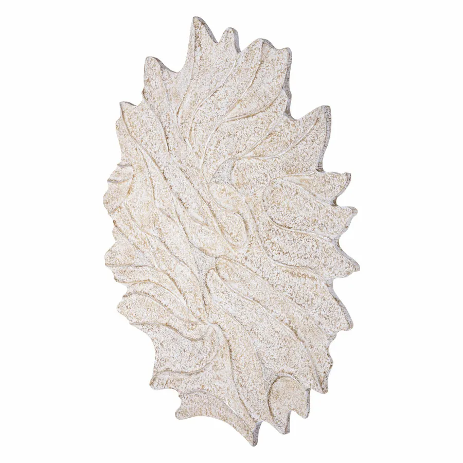PTMD Wandornament Ceanna Crème MDF Wavy rond L
