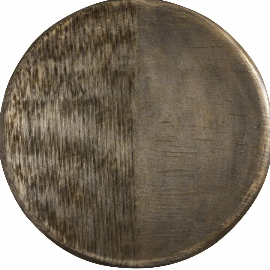 PTMD Wandornament Jowad Antiek Goud geribbed L - Ø 95 cm New