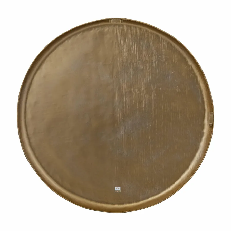 PTMD Wandornament Jowad Antiek Goud geribbed L - Ø 95 cm New