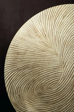 PTMD Wandornament Wiktor Wit MDF rond swirl carved XL Sale