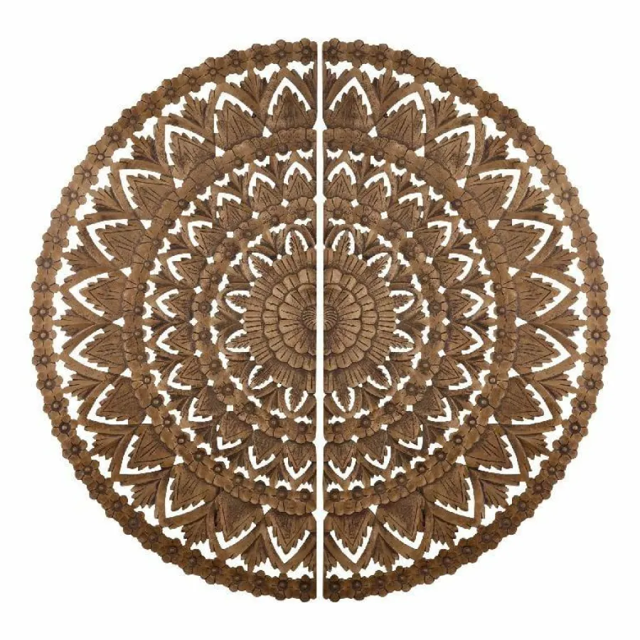 PTMD Wandornament Willian Bruin 2 delen Clearance