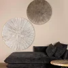 PTMD Wandornament Zapp Wit geribbeld rond L Sale